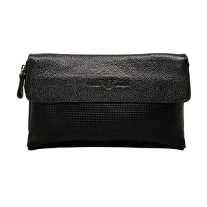 Auth GIORGIOARMANI - Black Leather Clutch Bag - Picture 1 of 11