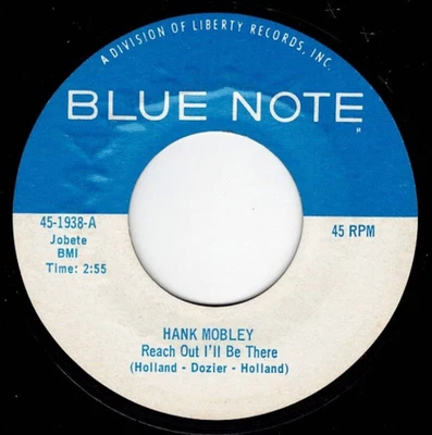 Sax Guitar Jazz  HANK MOBLEY "Reach Out I'll Be There"/"Goin Out" BLUE NOTE Mint - Image 1 of 2