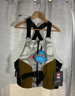 686 Nuevo Con Etiquetas Hydrastash Smarty Chaleco Esquí Snowboard Hidratación Camuflaje Cremallera Med Infidry  Foto 1 de 4