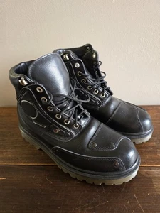 Women's Joe Rocket Black Orbit Biker/Work Lace Up Boots Grunge Gothic Size 9 - Bild 1 von 12