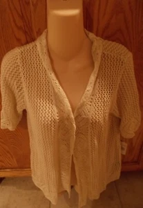 Perceptions NY Women's Crochet Cardigan Shrug Size S NEW with Tags - Picture 1 of 1