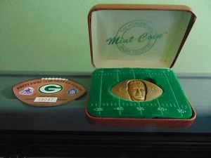 BRETT FAVRE GREEN BAY PACKERS ~ SOLID BRONZE ~ HIGHLAND MINT COIN ~ 1998 - Picture 1 of 5