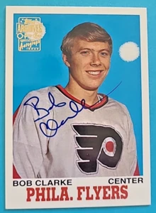 2002 Bob Bobby Clarke OPC Topps Archives Autograph on card Auto Rookie reprint - Picture 1 of 4