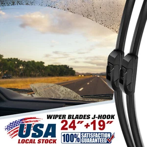 24"+19" OEM Quality Beam Windshield Wiper Blades ALL SEASON PREMIUM (Set of 2) - Picture 1 of 10