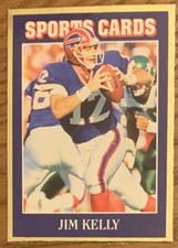 JIM KELLY, RARE ! 1992 "SPORTS CARDS MAGAZINE" COLLECTOR'S CARD, WOW !