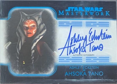 2020 Star Wars Masterwork Autograph Ashley Eckstein as Ahsoka Tano BLUE 76/99 - Image 1 of 3