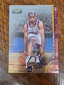 1998-99 Topps Finest Vince Carter No Protector (Double-Sided) Rookie RC Card 230