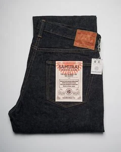 Vaqueros de mezclilla Samurai $335 15 oz ribete clásico pierna recta S510HX 32 - Imagen 1 de 9