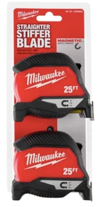 Milwaukee 25' Magnetic Compact Tape Measure (2 Pack) - 48-22-1025 - Picture 1 of 1