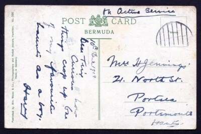 BERMUDAS: (18089) EN SERVICIO ACTIVO CÍRCULO DE BARRAS CANCELAR/PPC 1918 Foto 1 de 2