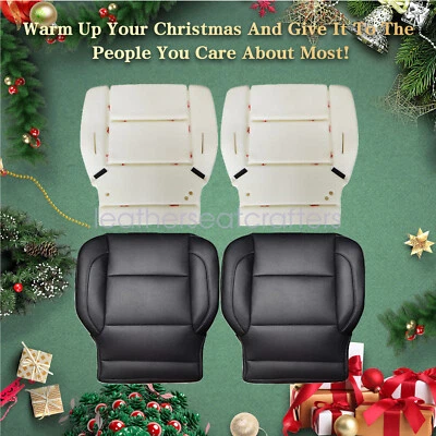 For 2014-2019 GMC Yukon Denali Both Side Bottom Seat Cover & Foam Cushion Black Foto 1 de 4