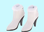 Ankle boots for Fashion Royalty (FR2)/NuFace Dolls-Fur trimmed high heel boots