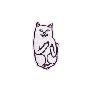 Bestickter Aufnäher Dumme Katze Aufnäher Bügelbild Aufnähen - Bild 1 von 2