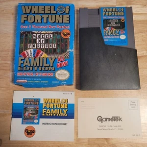 Wheel of Fortune Family Edition NES Nintendo Entertainment System1990 CIB Tested - Picture 1 of 6