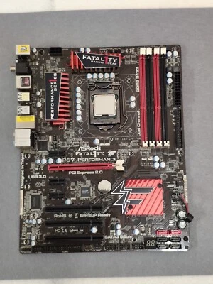SCHEDA MADRE ASROCK FATAL1TY P67 GAMING +  PROCESSORE INTEL i5 SOCKET 1155 BOARD - Immagine 1 di 4