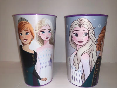 Tazas de fiesta de plástico Disney Frozen ELSA y ANNA 22 OZ recuerdo, coleccionables-nuevas Foto 1 de 4