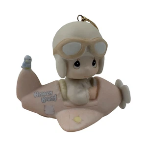 Precious Moments Ornament Have a Heavenly Christmas Airplane 12416 VTG 1984 - Picture 1 of 4