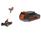 BLACK+DECKER 3-in-1 Lawn Mower with Extra Lithium Battery 2.0 Amp Hour