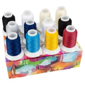 Baby Lock Garnbox extra dickes Bauschgarn (12 Konen 300 m Nylon) Overlockgarn - Bild 1 von 2