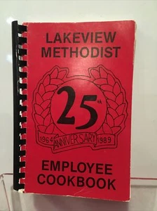 Lakeview Methodist Employee Church Cookbook 1989 25th Anniversary Fairmont Minn - Picture 1 of 6
