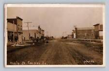 Main Street COULTER Iowa RPPC Antique Franklin County Weeks Photo Postcard 1910s