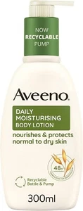 Aveeno Daily Moisturising Body Lotion 300ml - Oats & Emollients for Sensitive Sk - Picture 1 of 5