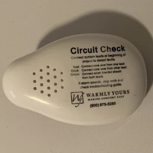 Warmly Yours Floor Heating Circuit Check White w/ 2 AAA batteries - Picture 1 of 3