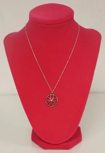 Tiffany & Co Sterling Silver Flower Garden Diamond Necklace Pendant 16" Necklace - Picture 1 of 12