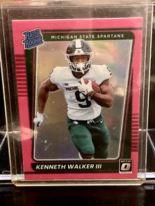 2022 Panini Chronicles Donruss Optic Draft Picks Kenneth Walker III #21 Pink - Picture 1 of 2
