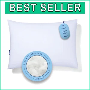Comfort and Support - White Standard Sleep Pillow with Machine Washable Cover - Picture 1 of 9