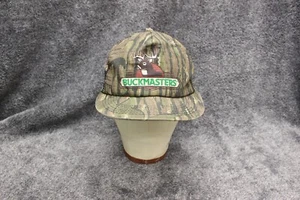 Vintage 80er BuckMasters K Products Print Logo Jagd Camouflage Mesh Mütze Kappe Gr. OSFM - Bild 1 von 11