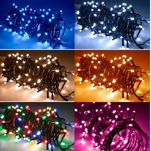 UK Christmas Garden Party String Fairy Light Mains 40/80/120/200/360/480/720 LED