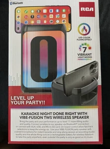 RCA Vibe Fusion Flame Party Portable Bluetooth Speaker - Picture 1 of 2