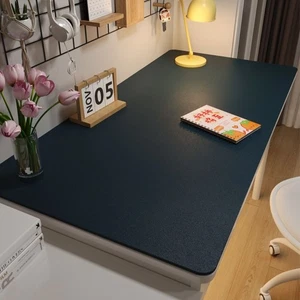 Leather Student Desk Mat Oil-proof Computer Desk Mat Simple Coffee Table Mat - Photo 1/34