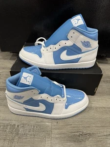 AIR JORDAN 1 MID SE mens sneakers white legend blue US Size 12 Box no Lid - Picture 1 of 6