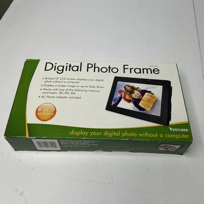 Marco de fotos digital Venturer DPF811SE 8" Foto 1 de 4