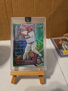 2022 Bowman Joshua Baez 1st Bowman Chrome Green Mojo Refractor /99 - Picture 1 of 3