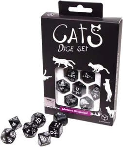 Cats Modern Dice Set Waffle - Picture 1 of 2