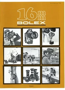 Prospekt BOLEX 16mm Filmkamera Broschüre H16 EL & RX-5 / EBM / SBM / OPTIK Y2346 - Bild 1 von 2