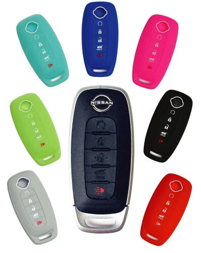 Llavero de entrada sin llave cubierta remota de goma Nissan Rogue Pathfinder 2023 2024 2025 Foto 1 de 1