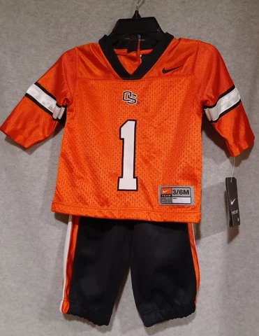 NWT Nike Oregon State Beavers NCAA #1 Baby 2 Piece Set Jersey and Pants 3/6mo Cover