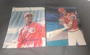 Eric Davis Signed Autographed 8x10 Color Photo Cincinnati Reds Two Pictures - Picture 1 of 7