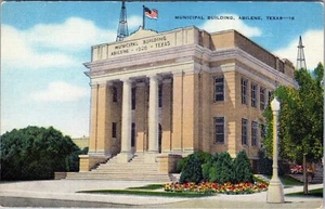 Postal del edificio municipal Abilene Texas 23161N sin publicar - Imagen 1 de 2