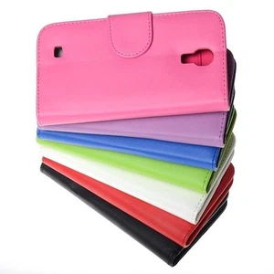 New PU Leather Wallet Stand Flip Case With Card ID slots For Samsung Galaxy S4 - Picture 1 of 33