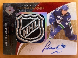 2009-10 UD Ultimate MICHAEL GRABNER Rookie auto shield 1/1 - Picture 1 of 3