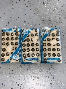 72 VINTAGE BRONZE/GOLD Holland UPHOLSTERY NAILS NEW Sealed PKG Thumb Tacks 3 pks - Picture 1 of 5
