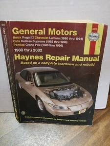 General Motors Regal Lumina Cutlass Supreme Grand Prix Haynes Repair Manual88-07 - Picture 1 of 2