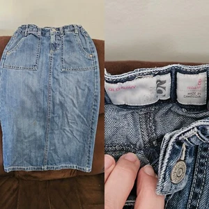Old Navy kids long denim skirt size 8 blue jean material - Picture 1 of 1