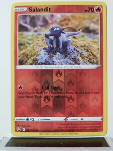 Tarjeta Pokémon REVERSE HOLO Salandit 027/163 casi nueva - arcilla Yuka Morii - estilos de batalla - Imagen 1 de 2