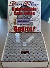 100 DuraClear Quarter Coin Tubes New - Display box included - Made in the U.S.A.